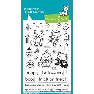 Lawn Fawn Clear Stamps - Fox Costumes Before'n Afters